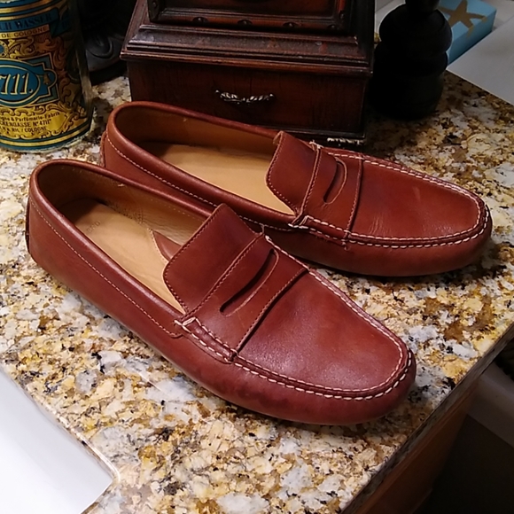 ?? lands end men\'s size 11 penny loafer leather main image 3